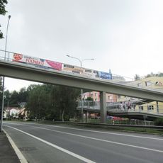 Footbridge over Říční street in Fulnek