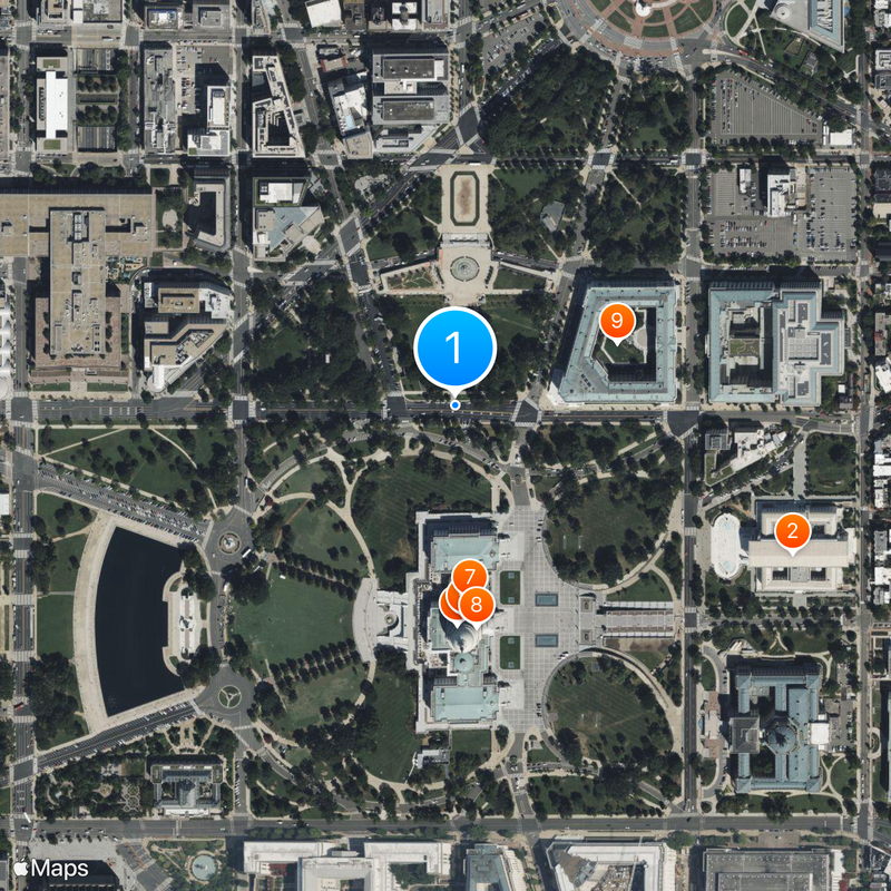 Constitution Avenue Map