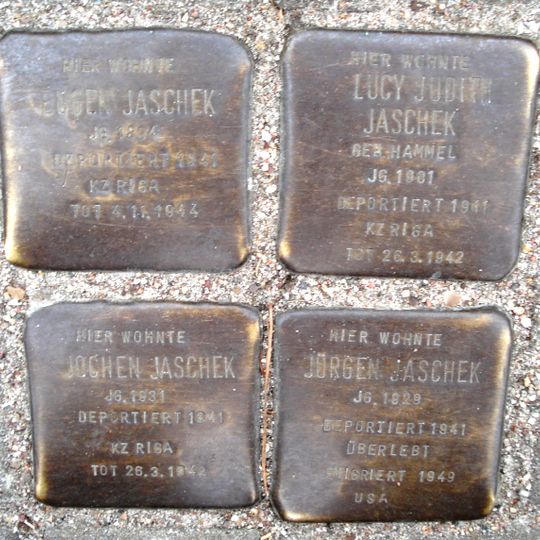 Stolperstein dedicated to Lucy Judith Jaschek