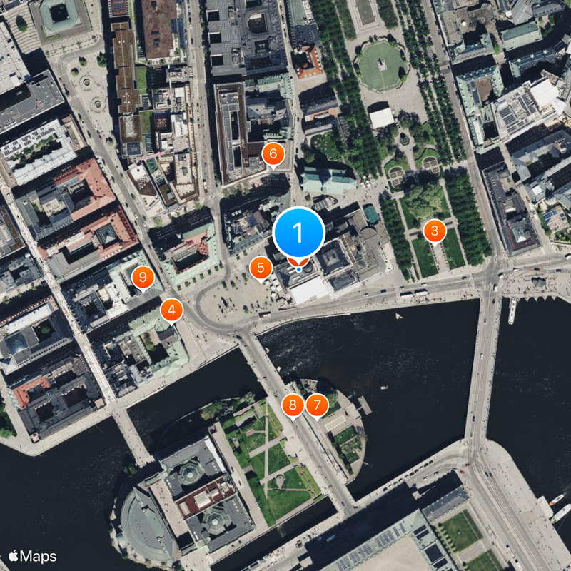 Ópera Real de Estocolmo Mapa