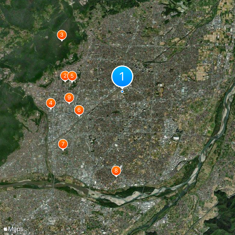 Nagano General Rolling Stock Center Map