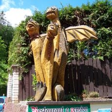 Statue of dragon in Karlštejn
