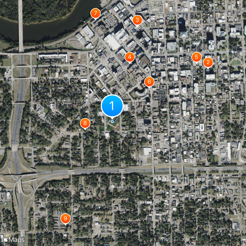 The National Memorial to Peace and Justice Map