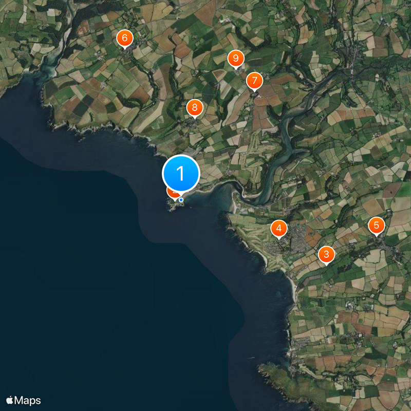 Burgh Island Hotel Mappa