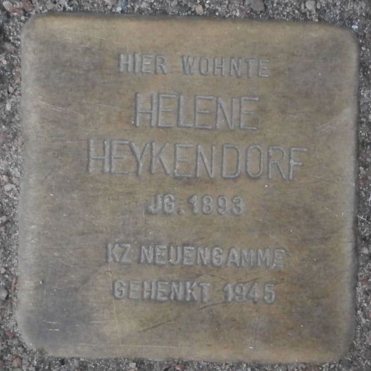 Stolperstein en memoria de Helene Heyckendorf