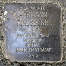 Stolperstein en memoria de Hermann Rindsberg