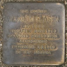 Stolperstein en memoria de Wilhelm Clasen