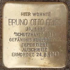 Stolperstein en memoria de Bruno Otto Fries