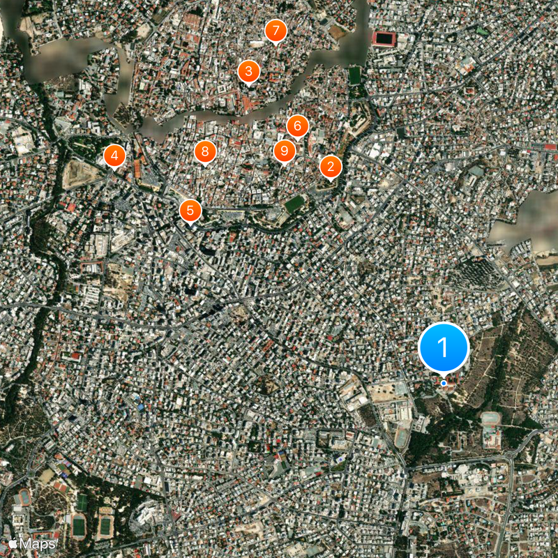 University of Cyprus Map