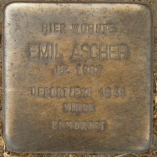 Stolperstein em memória de Emil Ascher