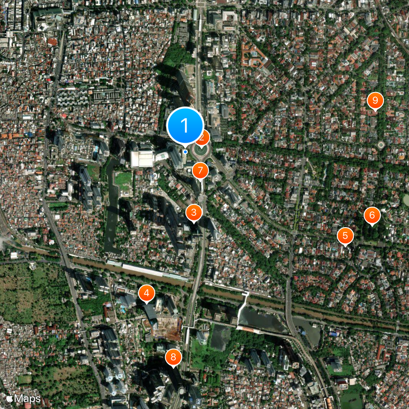 Hotel Indonesia Kempinski Map