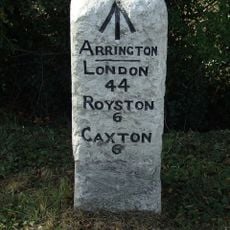 Milestone 60m north-east of Arrington Nurseries
