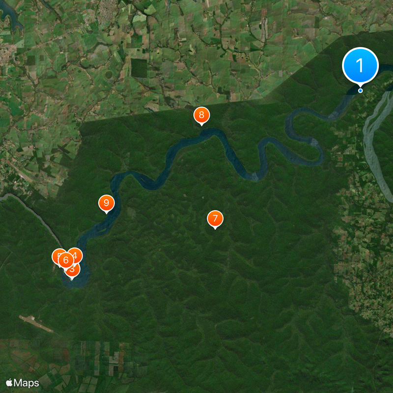 Parc national d'Iguazú Carte