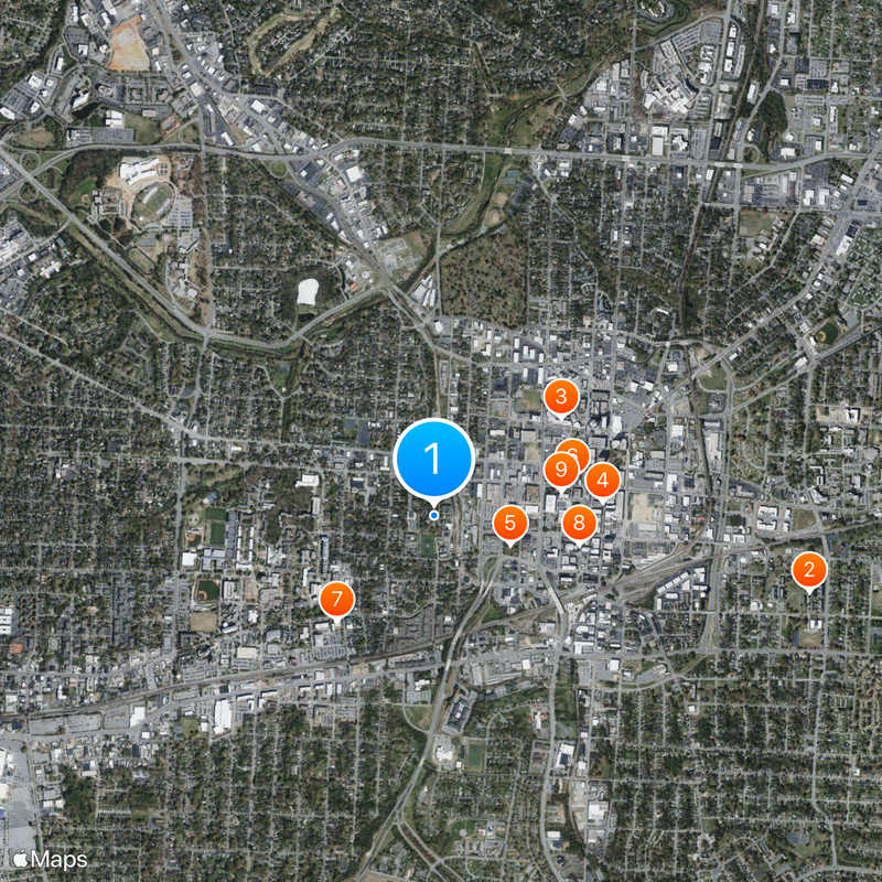 Greensboro College Map