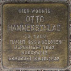 Stolperstein dedicated to Otto Hammerschlag