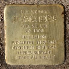 Stolperstein dedicated to Johanna Brück