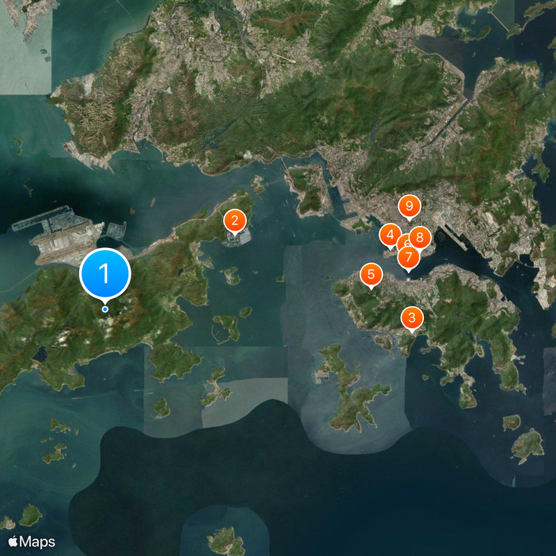 Distrito de las Islas Mapa