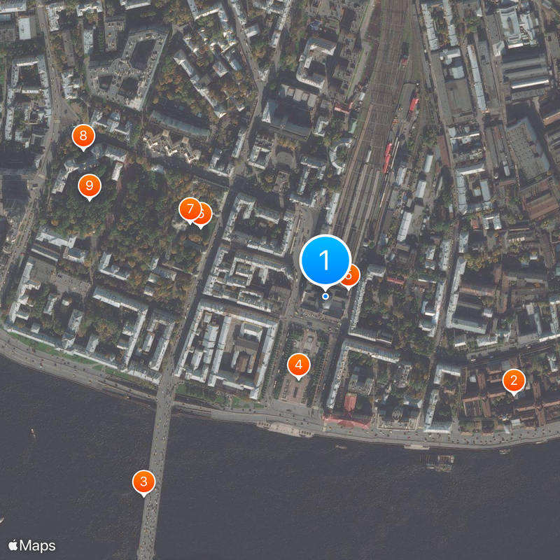 Finlandsky Rail Terminal Map
