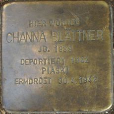 Stolperstein à la mémoire de Channa Blättner