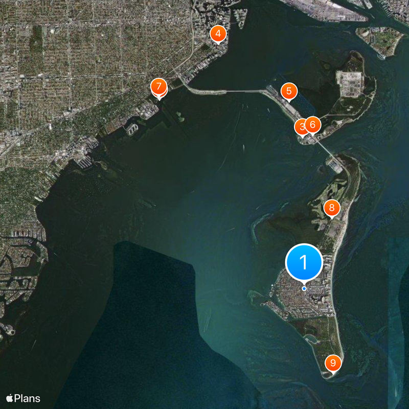 Key Biscayne Mappa