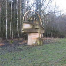 Socha Svatá rodina na Křížové cestě 21. století u Žireče