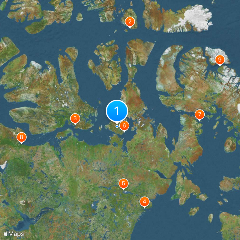 Île du Roi-Guillaume Carte