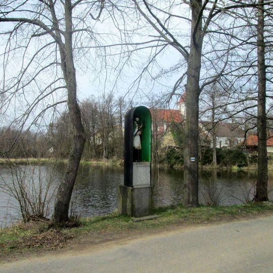 Socha svatého Jana Nepomuckého v Těchonicích