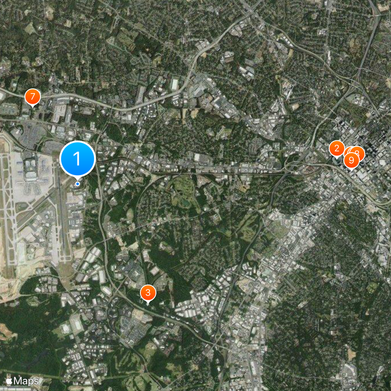 Sullenberger Aviation Museum Mappa