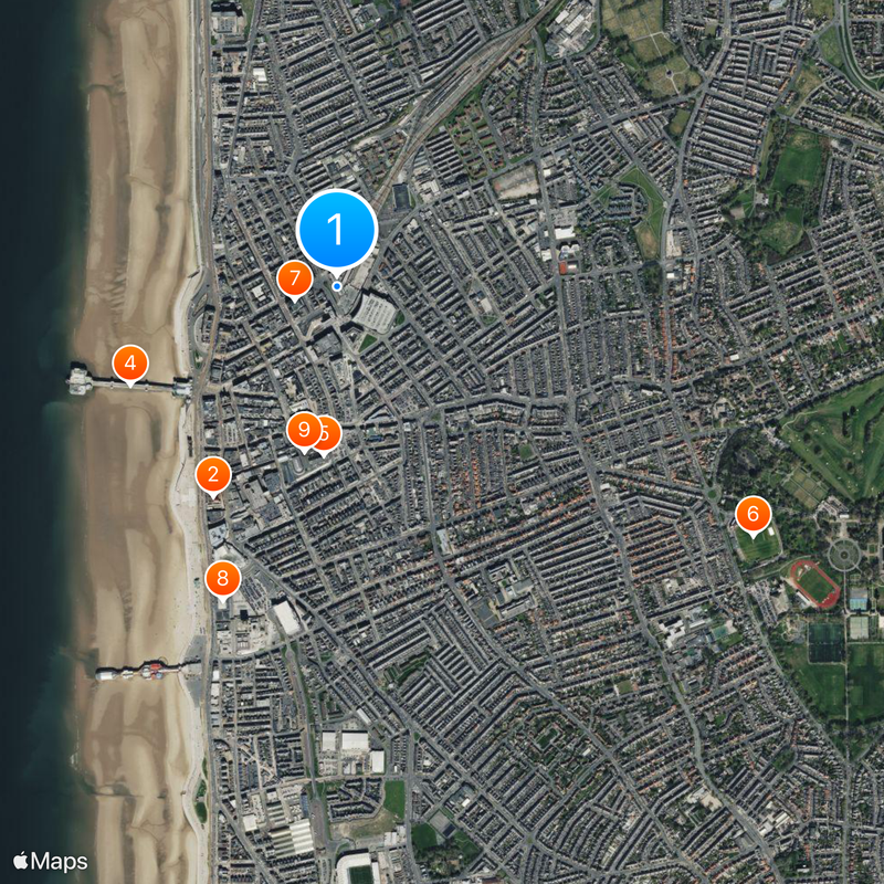 Blackpool North railway station Map