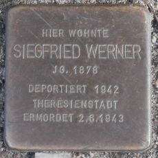 Stolperstein en memoria de Siegfried Werner