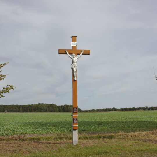 Betkreuz an der Straße von Sollschwitz nach Liebegast