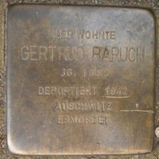 Stolperstein dedicated to Gertrud Baruch