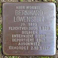 Stolperstein dedicated to Bernhard Löwenstein
