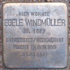 Stolperstein en memoria de Egele Windmüller