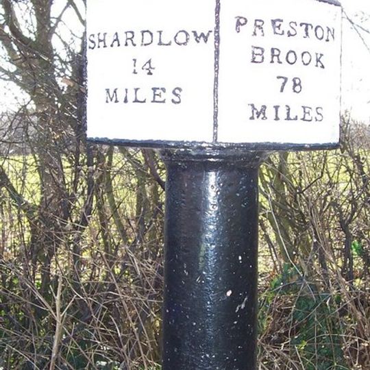 Trent And Mersey Canal Milepost At Sk 259 260