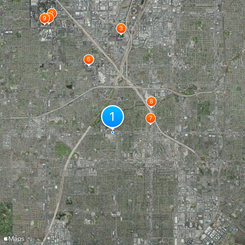Santa Ana College Map