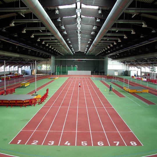 Leichtathletikhalle im Arena-Sportpark