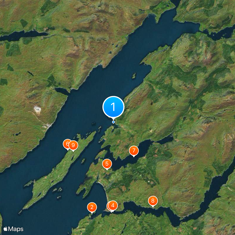 Château de Stalker Carte