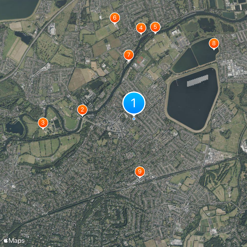 Walton-on-Thames Map
