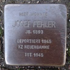 Stolperstein dedicated to Josef Fehler