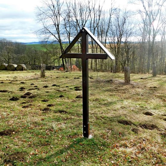1. zastavení křížové cesty u kostela svatého Jakuba na Chvojenu