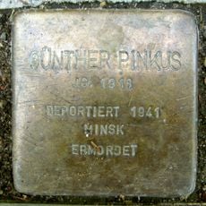 Stolperstein dedicated to Günther Pinkus