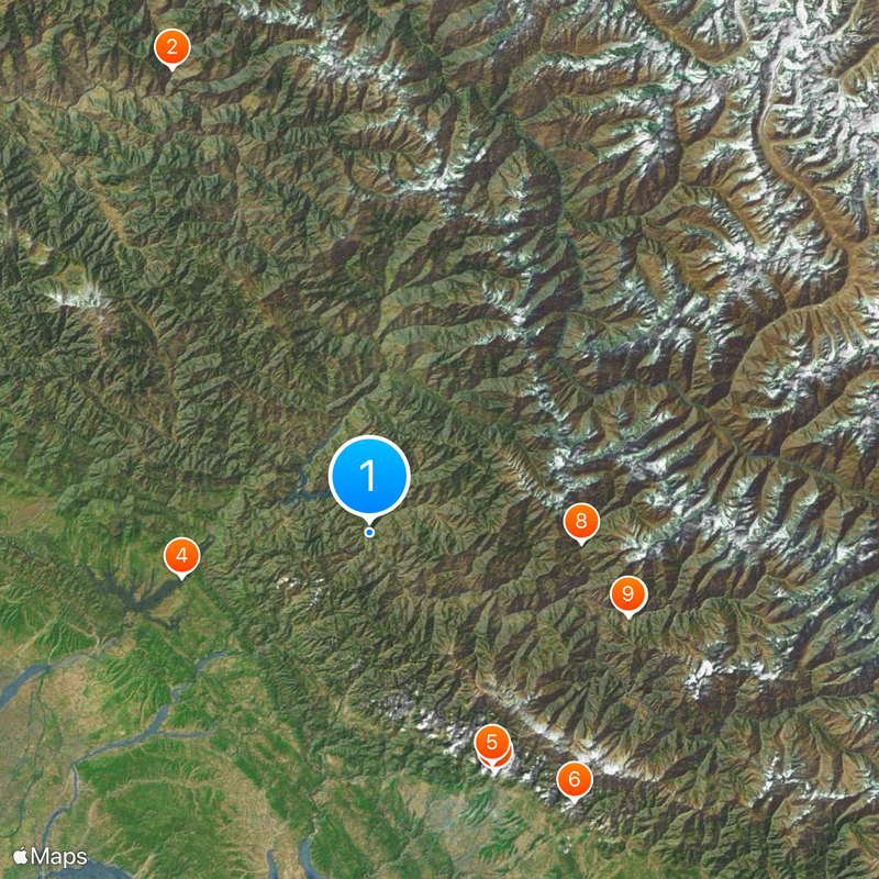 Distretto di Chamba Mappa