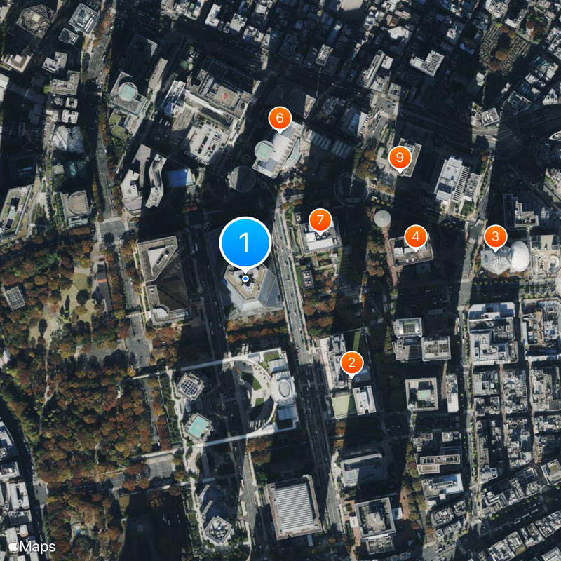 Shinjuku Sumitomo Building Carte