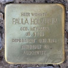 Stolperstein em memória de Paula Holzheim