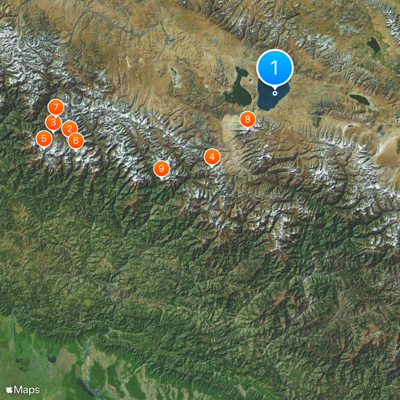 Lake Manasarovar Map