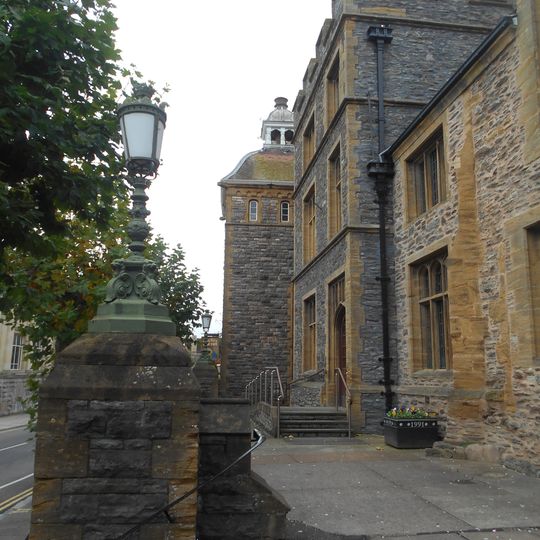 Terrace With Piers, Lamps And Parapets In Front Of The Municipal Buildings