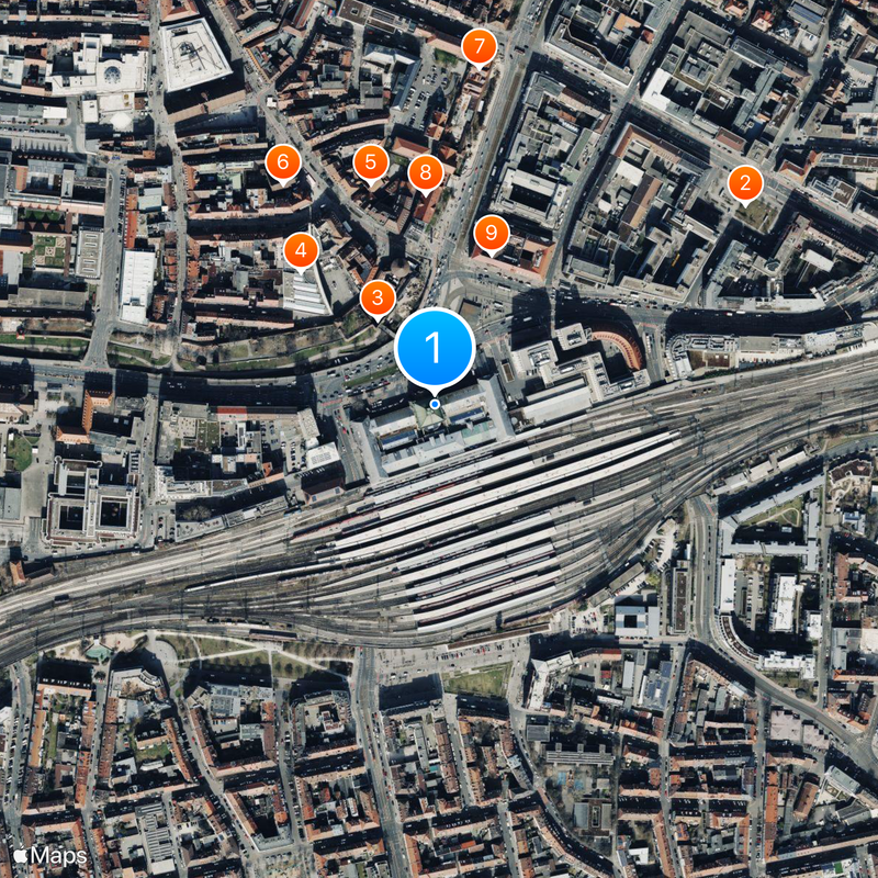 Nuremberg Central Station Map