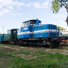 Diesellokomotiven im Bahnbetriebswerk Magdeburger Chaussee in Aschersleben