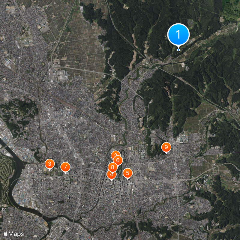 Nossa Senhora de Akita Mapa